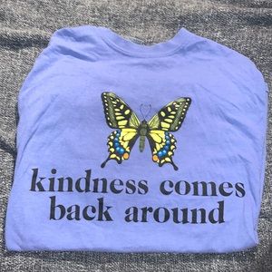 Purple butterfly tee